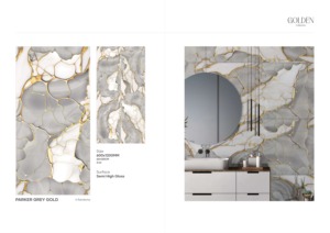 Carreaux de porcelaine émaillés numériques antidérapants durables de 600x1200mm Design moderne pour chaque chambre Accents scolaires Appartements - Product Image 2