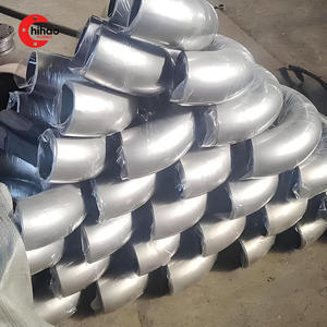 304/316L Polished Stainless Steel Sanitary 90° Welded Elbow - Corrosion-Resistant for Industrial Piping Systems