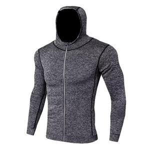 Compra de ropa deportiva para hombre, chaqueta de compresión ajustada y ligera, ropa de gimnasio elástica de manga completa para hombre - Product Image 6