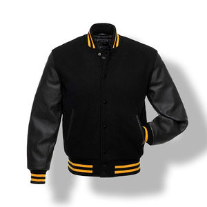 Chaqueta Varsity Personalizada con Bordado para Hombre, Talla Grande, Estilo Béisbol, Cuero, Parche de Estrella, Chaqueta de Invierno para Hombre - Product Image 2