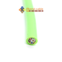 Câble coaxial en cuivre DERUL DL-37334 pour application robotique CCTV IBAK, caméra d'inspection des canalisations, 9x0,15 mm, gaine PUR, isolation PE