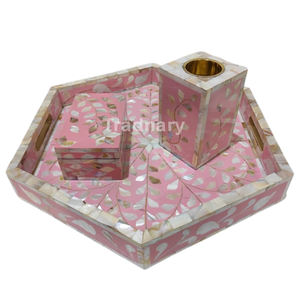 Ramadan Gift Set <b>Electric</b> <b>Bakhoor</b> Incense <b>Burner</b> with Traditional Bone Inlay Mop Wood Material From Traditional Arabian Design - Product Image 1