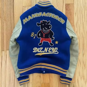 Service OEM, logo personnalisé, broderie, design de haute qualité, veste bomber pour homme en toile 100% coton, col montant, manches régulières, hiver - Product Image 5