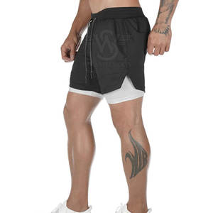 Pantalones Cortos Deportivos para Hombre de Nailon/Spandex/Poliéster con Diseño Personalizado, Patrón Sólido, Servicio OEM, Talla Personalizada, Fabricados en Pakistán - Product Image 2