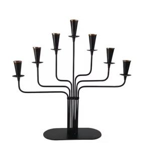 Elegante Candelabro de Metal Dorado con Base Redonda, Centro de Mesa, Decoración para el Hogar, Incluye Elegante Fieltro de Terciopelo - Product Image 3