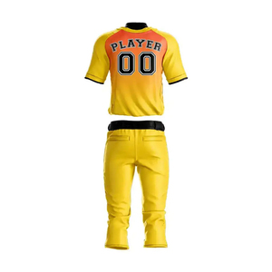 Tenue de baseball pour homme tendance, de haute qualité, tissus doux, coupe confortable, respirante, séchage rapide, grandes tailles, personnalisable - Product Image 2