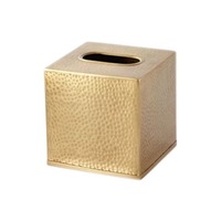 Boîte à mouchoirs en métal de qualité supérieure, couleur dorée, écologique, design moderne pour la décoration de table d'hôtel KHOOSI OVERSEAS