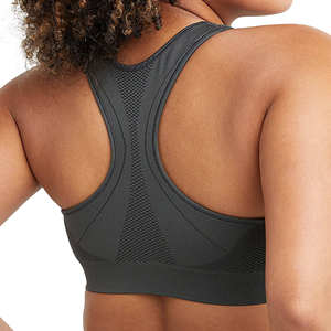 Sujetador deportivo personalizado para mujer gimnasio Fitness Yoga ropa para correr transpirable de talla grande Spandex Nylon Color sólido ropa de Yoga - Product Image 6