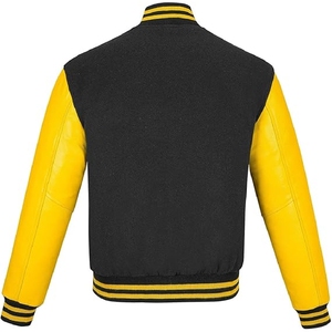 Fabricante de fábrica paquistaní, chaquetas de invierno gruesas con bordado informal de peso pesado para hombre, chaqueta de béisbol universitaria para hombre - Product Image 2