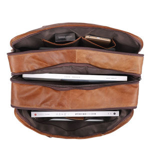 <b>Men</b> Business Travel Messenger <b>Bags</b> Genuine Leather <b>Men</b> Handbags Male Large A4 Office Leather Shoulder <b>Bag</b> Laptop <b>Bags</b> oem - Product Image 4