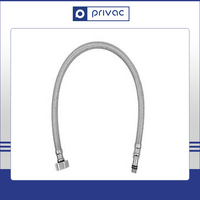 Tuyau mélangeur de lavabo tressé en acier inoxydable de 12mm de diamètre, garantie de 2 ans de marque Privac Brassworks