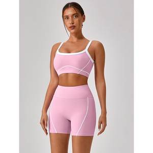 กางเกงขาสั้นเอวสูงแห้งเร็วของผู้หญิงพร้อมเทคโนโลยียืด4ทางสำหรับกิจกรรมประจำวันและกีฬา - Product Image 4