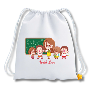 Sacs à cordon réutilisables en toile de coton biologique Sac pochette cadeau à cordon avec logo personnalisé Sac à cordon en polyester fabriqué au Viet Nam - Product Image 3