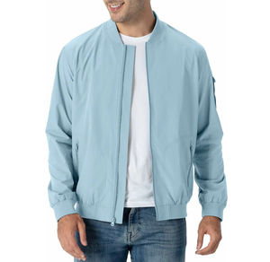 2025 nuevo diseño de manga larga 100% chaqueta Bomber de poliéster chaqueta de invierno con cremallera frontal con colores personalizados para hombres - Product Image 3