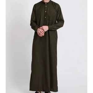 Thobe émirati de luxe de qualité supérieure, couleur sarcelle, Kandura traditionnelle, vêtement arabe élégant, Jubba pour homme, doux et respirant, tenue islamique moderne - Product Image 1