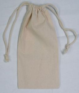 Bolsas de Embalaje de Joyería de Lona de Algodón Orgánico Reciclable Personalizadas, Bolsa con Cordón de Algodón Doble, Bolsas con Serigrafía - Product Image 2