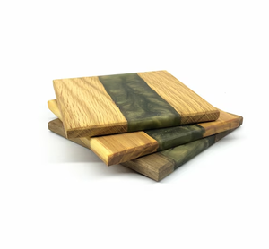 ที่รองแก้วไม้ทำจากไม้ทำมือถาดรองแก้วกาแฟและชาทำจากไม้ - Product Image 1