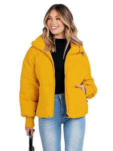 Chaqueta acolchada de invierno de estilo alto de gran oferta de fabricante profesional, chaqueta acolchada estampada de alta calidad personalizada transpirable para mujer - Product Image 6