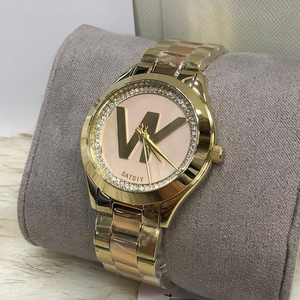 MK3477 moda coreana orologio da donna vetro minerale quadrante cronografo grande Logo lusso acciaio inossidabile 16mm fascia quarzo - Product Image 6