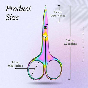 Vente en gros de ciseaux de beauté en acier inoxydable à lame incurvée tranchante de qualité supérieure outil de toilettage professionnel pour les ongles - Product Image 2