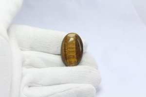 100% ธรรมชาติจริง Tiger Eye คริสตัลแท้ปรับเทียบขนาดรูปไข่ Cut รูปร่างอัญมณีสําหรับเครื่องประดับทําใช้ขายจํานวนมาก - Product Image 3
