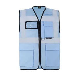 Gilet multifonctionnel personnalisé Berlin avec autocollants et lumières réfléchissants pour usage promotionnel - Product Image 3