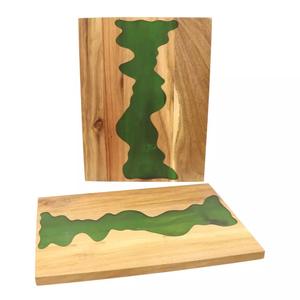 Planche à fromage en bois d'acacia, plateau de service en résine et planche à découper - Product Image 3