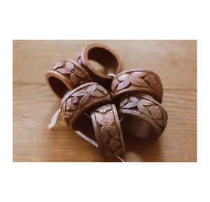 100% Porte-rond de serviette en bois de la meilleure qualité pour brillant poli avec 2 pièces de design différentes avec artisanat naturel - Product Image 2