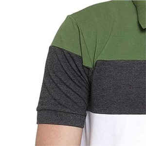 OEM por encargo de los hombres casuales para los polos de alta calidad 100% algodón Tallas grandes Nuevo diseño Color sólido de manga corta - Product Image 6