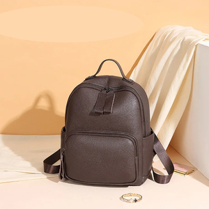 Ventes chaudes en cuir de vachette dames sac à dos sacs à main femme sac d'école en cuir de vachette pas cher dames sac à dos - Product Image 4