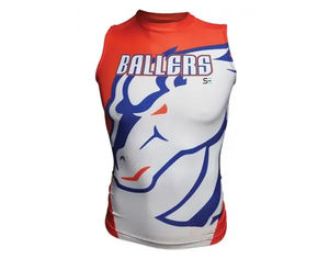 Venta al por mayor de alta calidad 2025 7on7 bandera uniformes de fútbol Jersey totalmente sublimación compresión 7v7 Jersey de Pakistán - Product Image 6