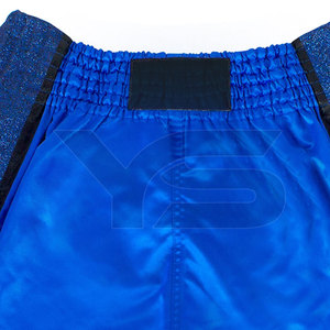 Vêtements d'entraînement MMA en satin de qualité supérieure, shorts de muay thaï personnalisables avec logo pour la salle de sport, service OEM disponible - Product Image 3