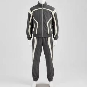 Winter Windbreaker Set Custom Streetwear Washed Midweight Distressed <b>Oversize</b> Drawstring Hooded <b>Sweatpants</b> and Hoodie Set - Product Image 3