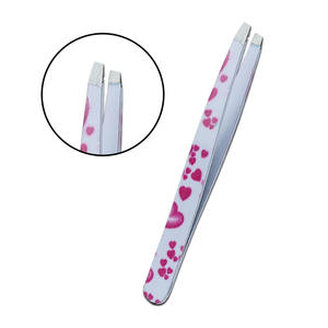 Pince à épiler légère en acier à haute teneur en carbone, faite à la main, à pointe inclinée de 9,7 cm, professionnelle pour les sourcils, les poils incarnés et les éclats de peau, pour salon de beauté - Product Image 3