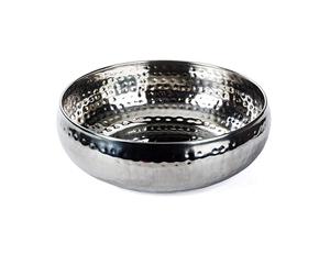 Cuenco clásico de metal pulido multiusos para servir ensaladas, aperitivos o mezclar ingredientes con un toque moderno - Product Image 4