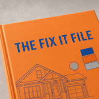 LABON Cuaderno de Proyectos DIY A5 Personalizado, Agenda Naranja de Tapa Dura, Planificador para el Hogar, Materiales para Presupuesto de Habitación, Línea de Tiempo, Banda Elástica