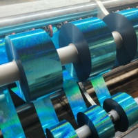 Film de paillettes irisées holographiques bleu lac SHENYUE, film de paillettes GRS&OEKO pour robes de mariée et décorations de fête