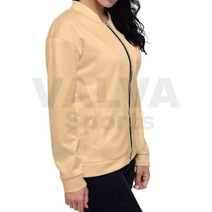 Women's Winter Solid Color Hooded Bubble Coat Stand Custom Design Three Pockets Zip <b>Padded</b> Jacket Customized According Your - Product Image 3