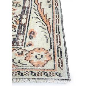 Tapis en laine noués à la main de grande taille, style vintage, motif médaillon rouge et orange, pour salon ou couloir - Pae-2606 - Product Image 4