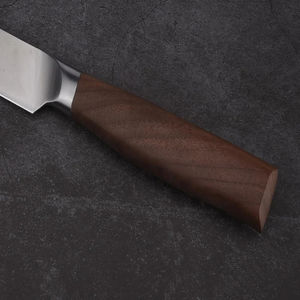 Ensemble de couteaux de cuisine en acier inoxydable forgé durable, couteaux de chef avec manche en bois - Product Image 3