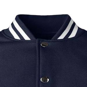 Vêtements de style de rue de haute qualité pour hommes, vestes Pakistan OEM, conception de logo personnalisé, vestes de baseball en laine à manches en cuir contrastées - Product Image 4