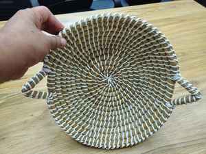 Wholesale Customized Single Tier Heart-Shaped Natural Rattan Handmade Eco-Friendly <b>Basket</b> for Living Room <b>Kitchen</b> Use - Product Image 4