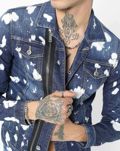 Haute qualité Premium conception personnalisée mince à manches longues hommes Style classique Vintage Denim veste Pakistan automne hiver lavé - Product Image 2