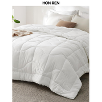 Couette Queen Size toutes saisons ultra-douce alternative au duvet, pré-lavée, avec 4 languettes