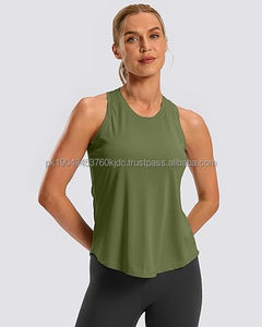 Camisetas Deportivas de Tirantes para Mujer, Estilo Racerback, para Yoga, Ajuste Holgado, Talla XS, Tejido de Punto, Logotipo en la Parte Delantera - Product Image 2