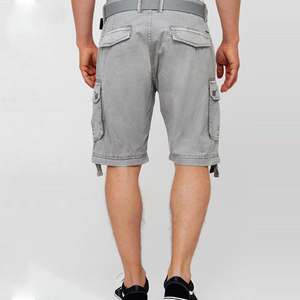 Pantalones cortos de carga para hombre con logotipo personalizado del fabricante de fábrica-Color sólido Multi-Bolsillos Estilo casual OEM Venta al por mayor Fleece Impresión digital - Product Image 2