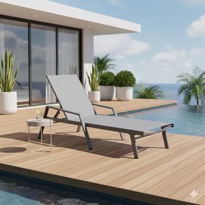 Canapé-lit pliant Chaise longue de patio réglable Chaise longue de piscine Chaise longue de jardin inclinable pour le patio et la relaxation en plein air - Product Image 6
