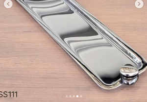 Top Tendance Design Moderne Argent Décoratif Plateaux De Service Forme Rectangle Lave-Vaisselle Alimentaire Contact Sûr En Gros - Product Image 3