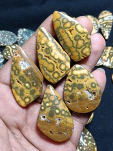 Alta calidad Natural multicolor océano jaspe suelto ovalado cabujón piedras preciosas venta al por mayor lote mezcla forma para la fabricación de joyas de piedras preciosas, - Product Image 4