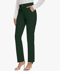 Pantalones de Vestir Rectos Elásticos para Mujer, NUEVA COLECCIÓN DE FÁBRICA DIRECTA DE BANGLADESH, para Trabajar o Traje Casual - Product Image 3